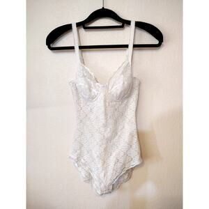 Christian Dior authentic made in France monogram shapewear bodysuit in white